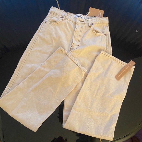 Reformation Pants - Cowboy High Rise Straight Jeans